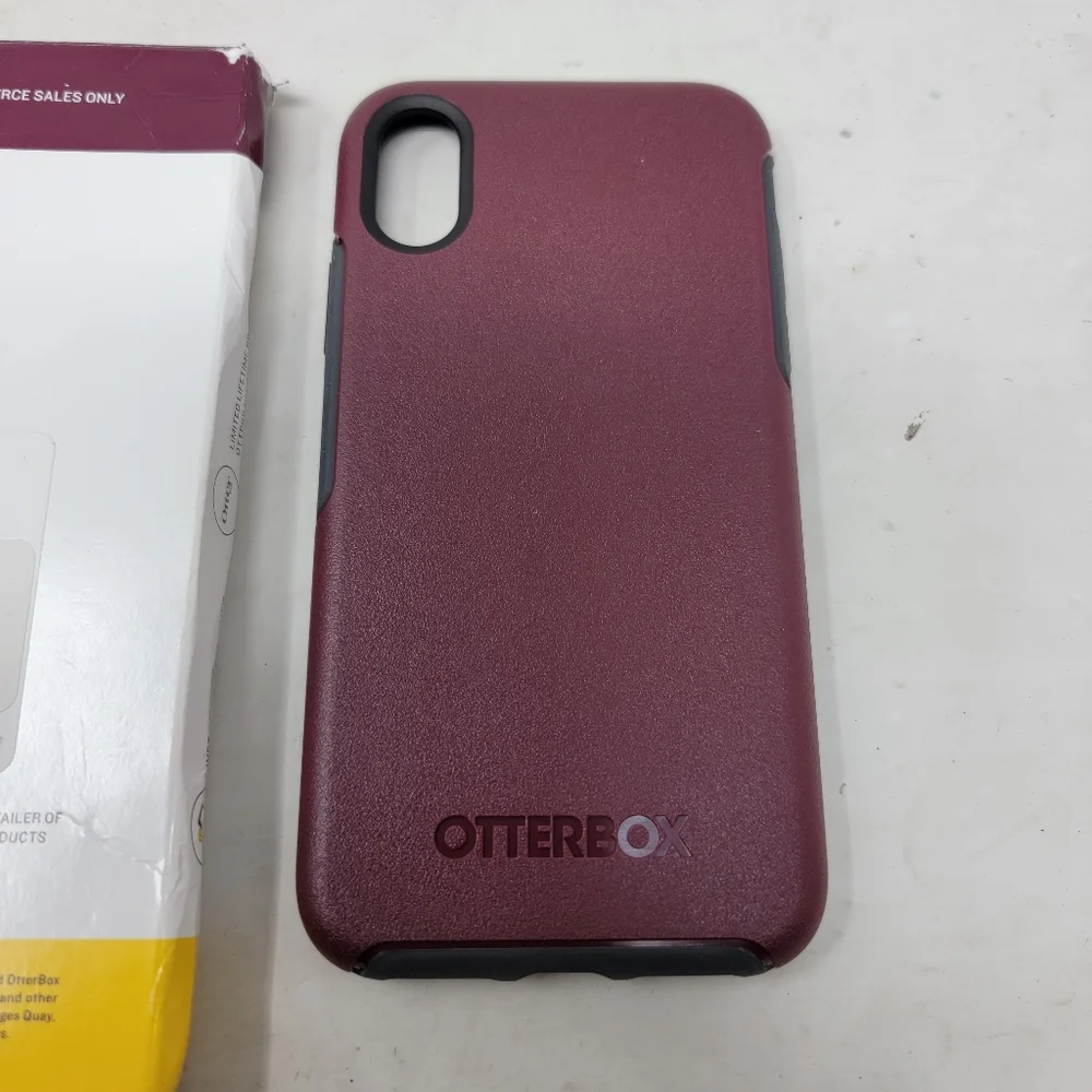 Otterbox Symmetry Iphone X / XS Fineport Burgundy Brand New